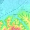 Loznica topographic map, elevation, terrain