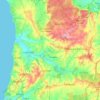 Lourinhã topographic map, elevation, terrain