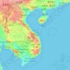 Vietnam topographic map, elevation, terrain
