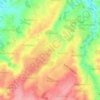 Central topographic map, elevation, terrain