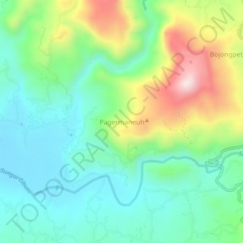 Pagermaneuh topographic map, elevation, terrain