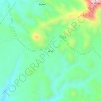 الناعم topographic map, elevation, terrain