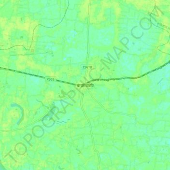 Rajarhat topographic map, elevation, terrain