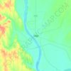 平昌镇 topographic map, elevation, terrain