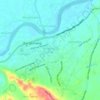 Bangkinang Kota topographic map, elevation, terrain