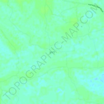 Surat topographic map, elevation, terrain