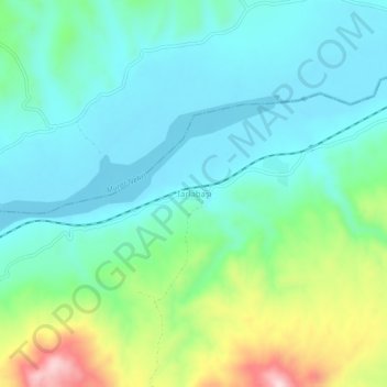 Tarlabaşı topographic map, elevation, terrain