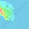 Porto Roma topographic map, elevation, terrain