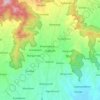 Kajoran topographic map, elevation, terrain