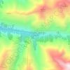 Gangotri topographic map, elevation, terrain