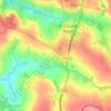 Higher Trekenning topographic map, elevation, terrain