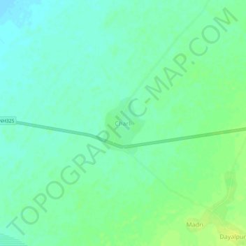 Charli topographic map, elevation, terrain