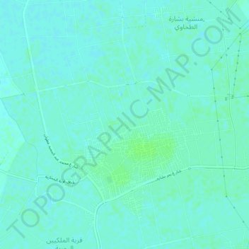 Al Husayniyah topographic map, elevation, terrain