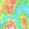 Penchot topographic map, elevation, terrain