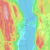 Svelvik topographic map, elevation, terrain