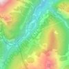 Cretton topographic map, elevation, terrain