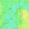 Curlin Place topographic map, elevation, terrain