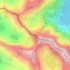 Druhý Mních / Zadni Mnich topographic map, elevation, terrain