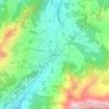 Les Mosses topographic map, elevation, terrain