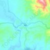 南章 topographic map, elevation, terrain