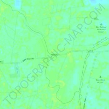Frozard topographic map, elevation, terrain