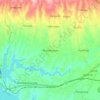 Kromengan topographic map, elevation, terrain