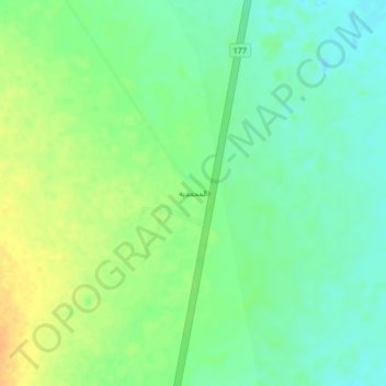 المحمديه topographic map, elevation, terrain