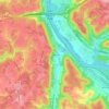 DeCoursey topographic map, elevation, terrain