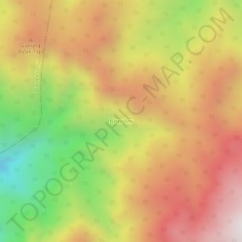 Bender topographic map, elevation, terrain