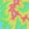莇ヶ岳 topographic map, elevation, terrain