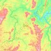 Gitega topographic map, elevation, terrain