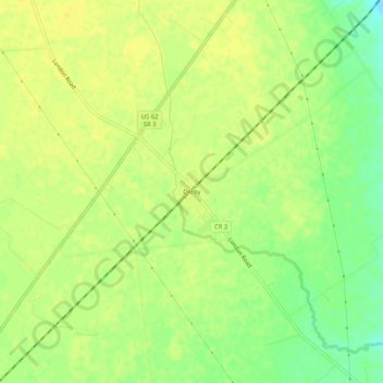 Derby topographic map, elevation, terrain
