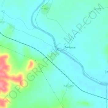 Poor topographic map, elevation, terrain