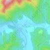 Gangate topographic map, elevation, terrain