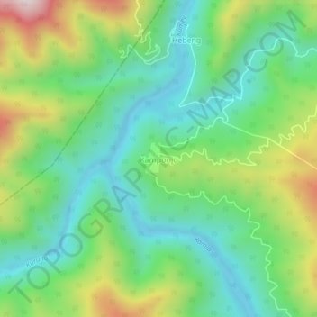 Kamporijo topographic map, elevation, terrain