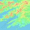 Garnish Island topographic map, elevation, terrain