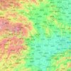 Hubei topographic map, elevation, terrain
