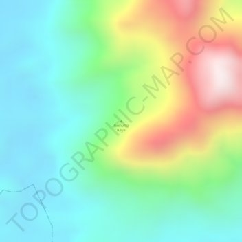 Gunung Raya topographic map, elevation, terrain