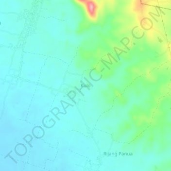 Kulo topographic map, elevation, terrain