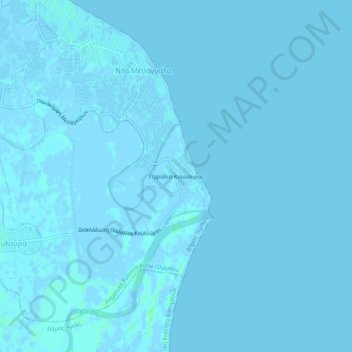 Παραλία Κουλούρας topographic map, elevation, terrain