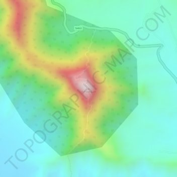 Pandavgad topographic map, elevation, terrain