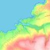 Boscastle topographic map, elevation, terrain