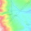 Poring topographic map, elevation, terrain