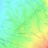 Pandeyan topographic map, elevation, terrain