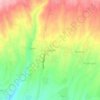 Penebel topographic map, elevation, terrain