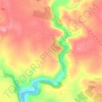 Tom de Biniarroi topographic map, elevation, terrain