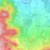 Brzezie Karkonoskie topographic map, elevation, terrain