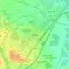 Fradley topographic map, elevation, terrain