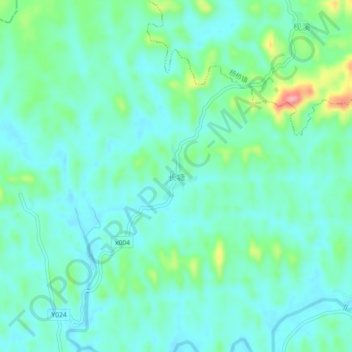 Changtang topographic map, elevation, terrain