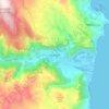 Leonidio topographic map, elevation, terrain